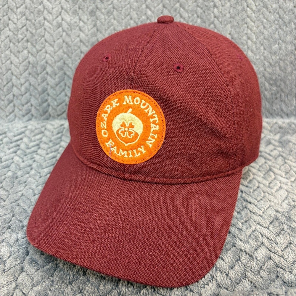 Fayettechill Ozark Mountain Family Snapback Hat Maroon Burgundy Cap 0979